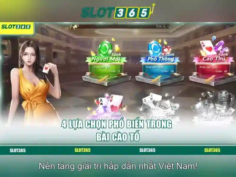 Trải nghiệm người chơi tại Slot365